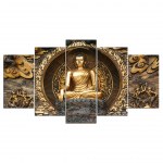 Tableau statue de Bouddha dorée