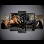 Tableau duel de chevaux Tableau Cheval Tableau Animaux