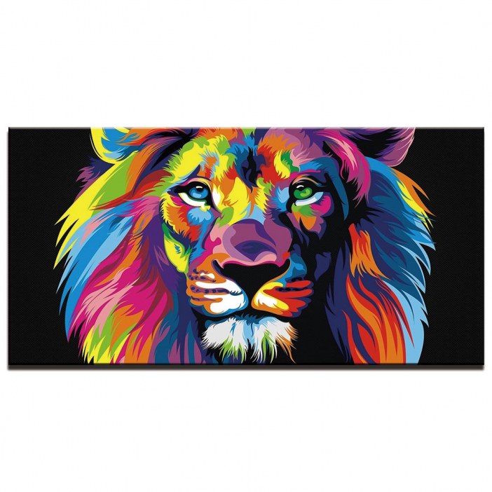 Tableau lion pop-art Tableau Lion Tableau Animaux