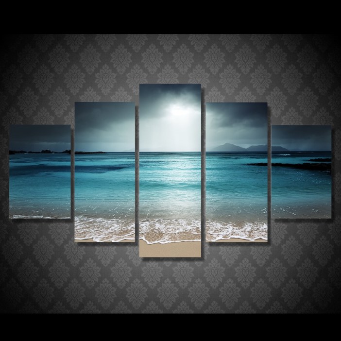 Tableau éclat de lumière sur la mer