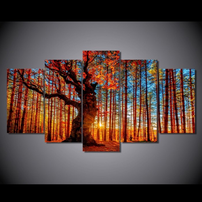 Tableau forêt d&rsquo;automne