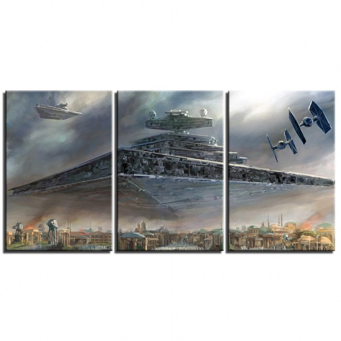 Tableau vaisseau Destroyer sur Naboo