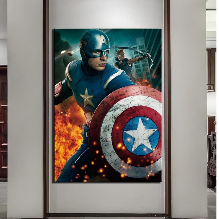 Tableau Captain America Tableau Marvel Tableau Geek