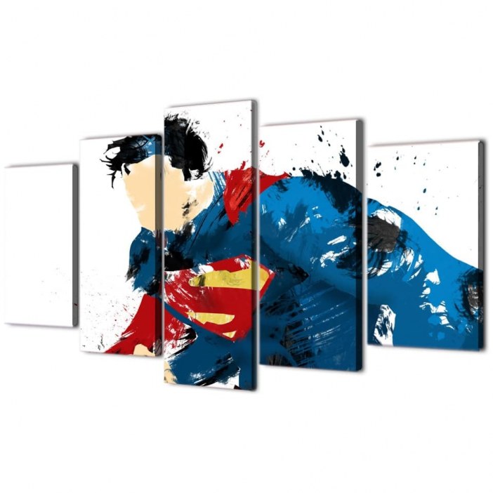 Tableau Superman abstrait