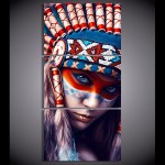 Tableau femme autochtone Amérindienne