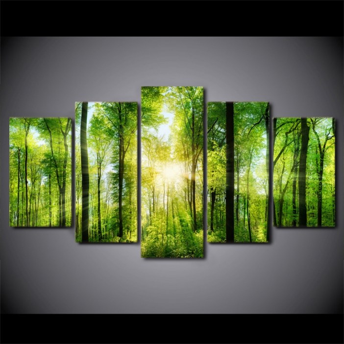 Tableau forêt éclatante Tableau Arbre Tableau Nature