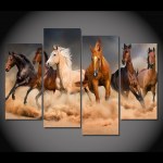 Tableau troupeau de chevaux Tableau Cheval Tableau Animaux