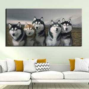 Tableau brochette de Husky
