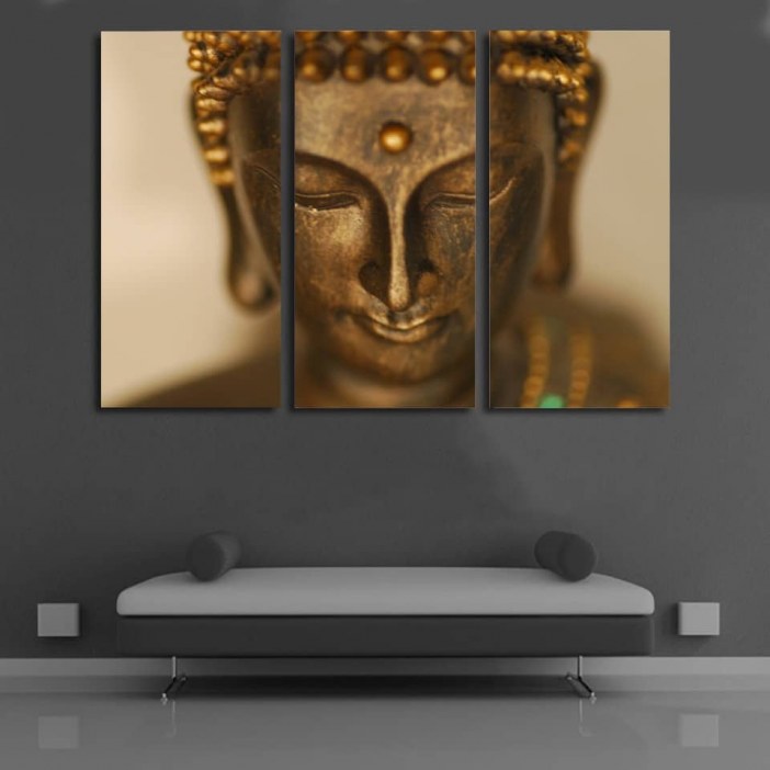 Tableau tête de Bouddha