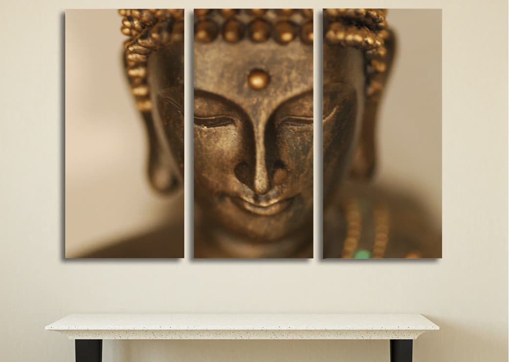 Tableau tête de Bouddha