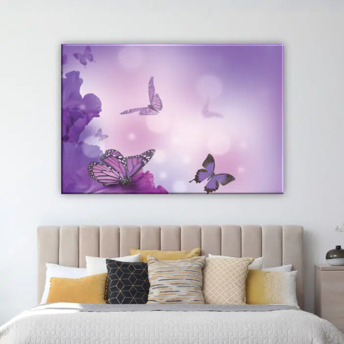 Tableau papillons violets
