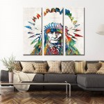 Tableau Amérindien coloré