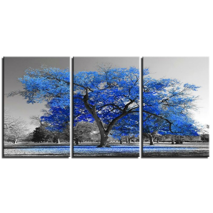 Tableau arbre bleu