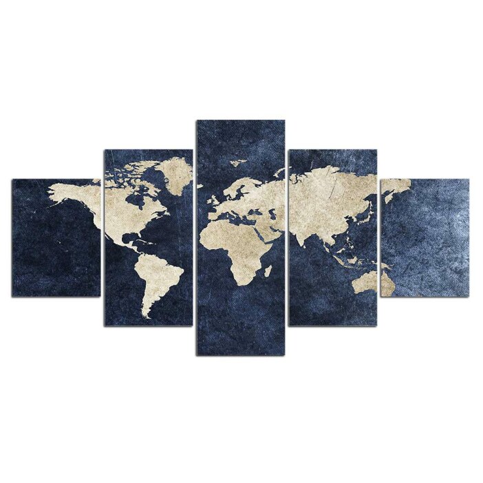 Tableau carte du monde moderne