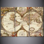 Tableau carte du monde renaissance