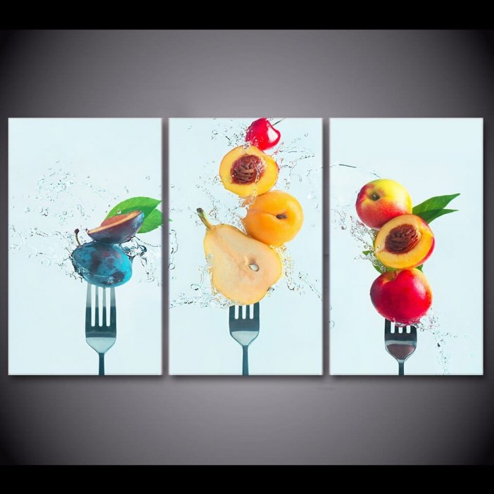 Tableau fourchettes de fruits