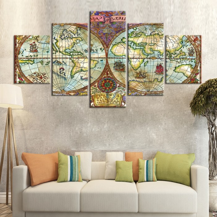 Tableau carte du monde navigateur