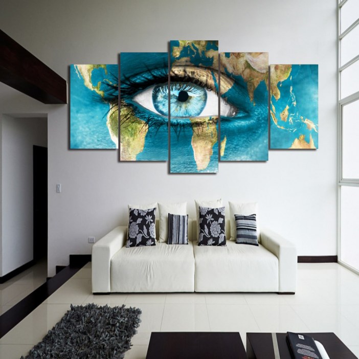 Tableau oeil du monde