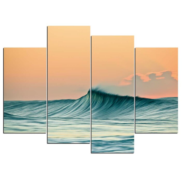 Tableau vague de surfer