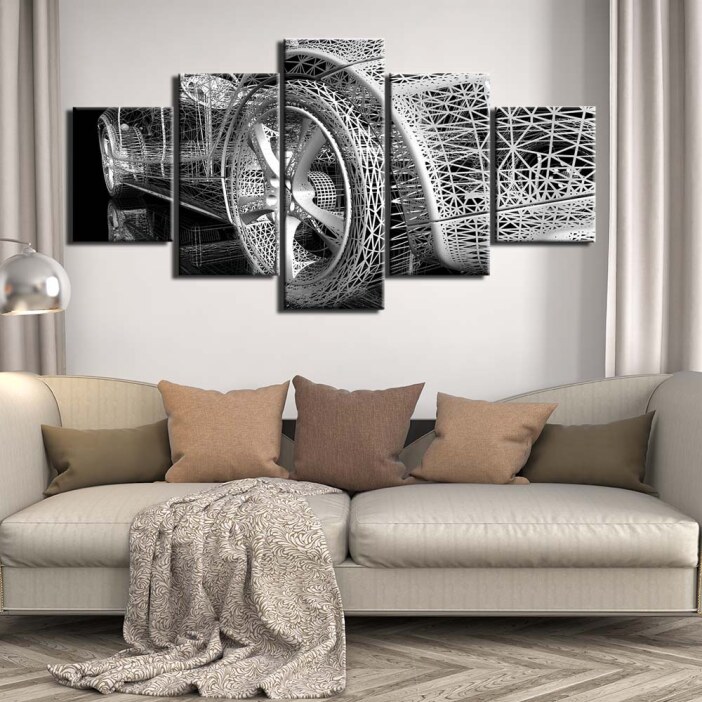 Tableau voiture en 3D