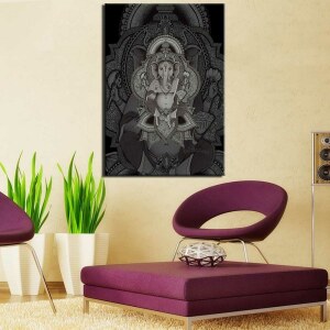 Tableau éléphant dieu hindou Ganesh Tableau Animaux Tableau Éléphant