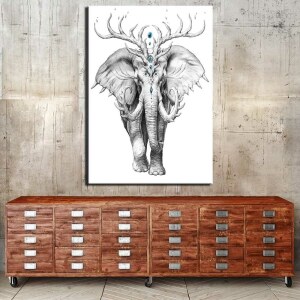 Tableau éléphant mystique Tableau Animaux Tableau Éléphant