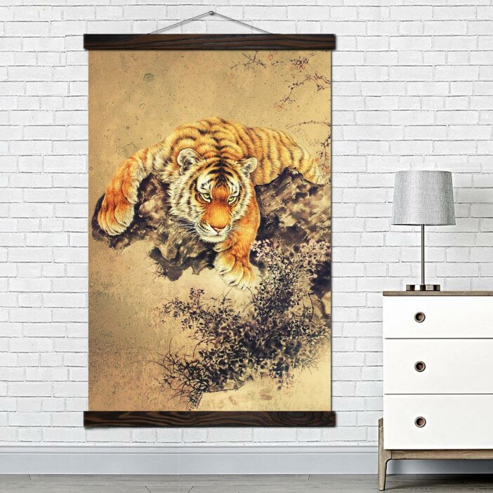 Tableau Japonais le tigre Tableau Japonais Tableau Monde