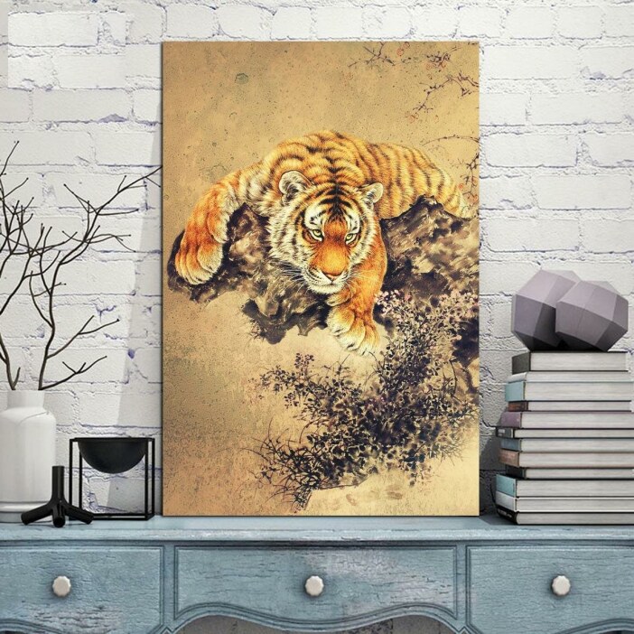 Tableau Japonais le tigre Tableau Japonais Tableau Monde