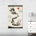 Tableau chemin du dragon Tableau Japonais Tableau Monde