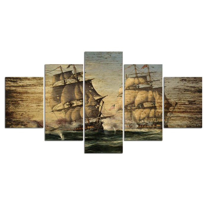 Tableau deux voiliers Tableau Bateau Tableaux originaux taille: S|M|L|XL