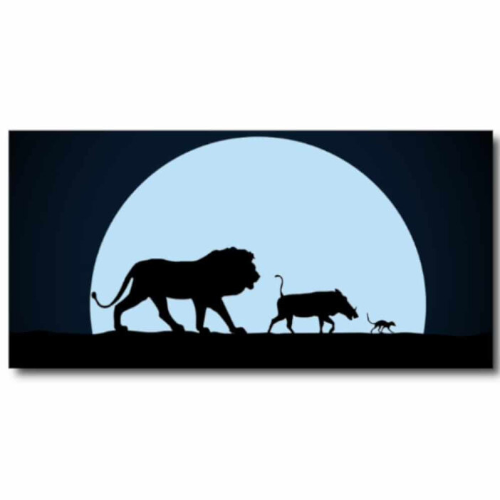 Tableau Roi Lion, Timon et Pumbaa Tableau Animaux