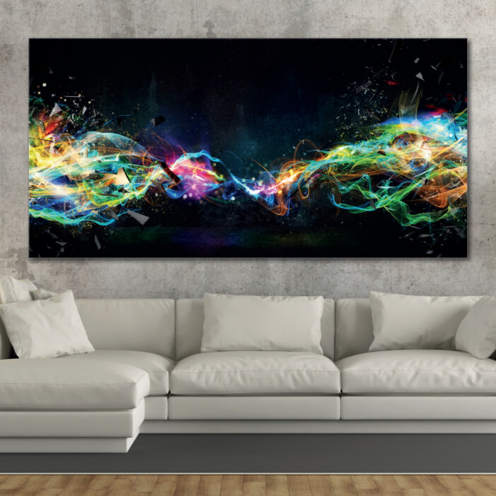 Tableau Ondes d’énergie Tableau Abstrait