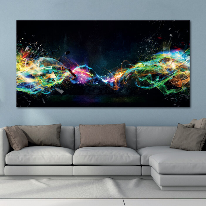 Tableau Ondes d’énergie Tableau Abstrait