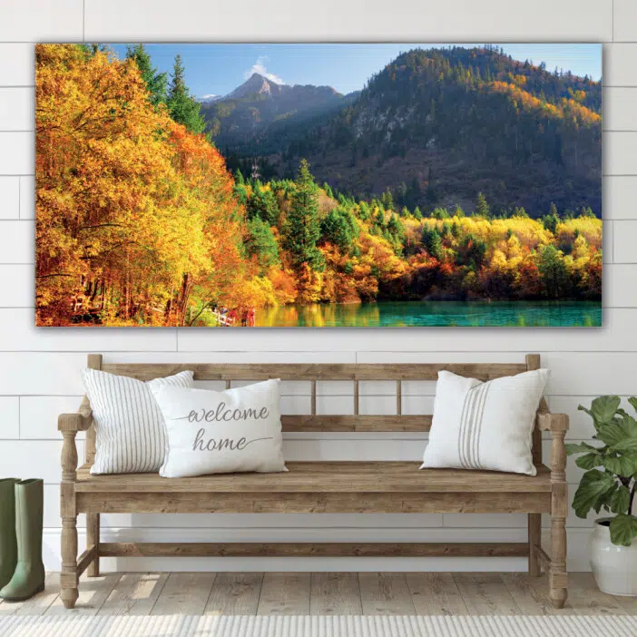 Tableau Paysage de forêt d’automne Tableau Nature Tableau Paysage