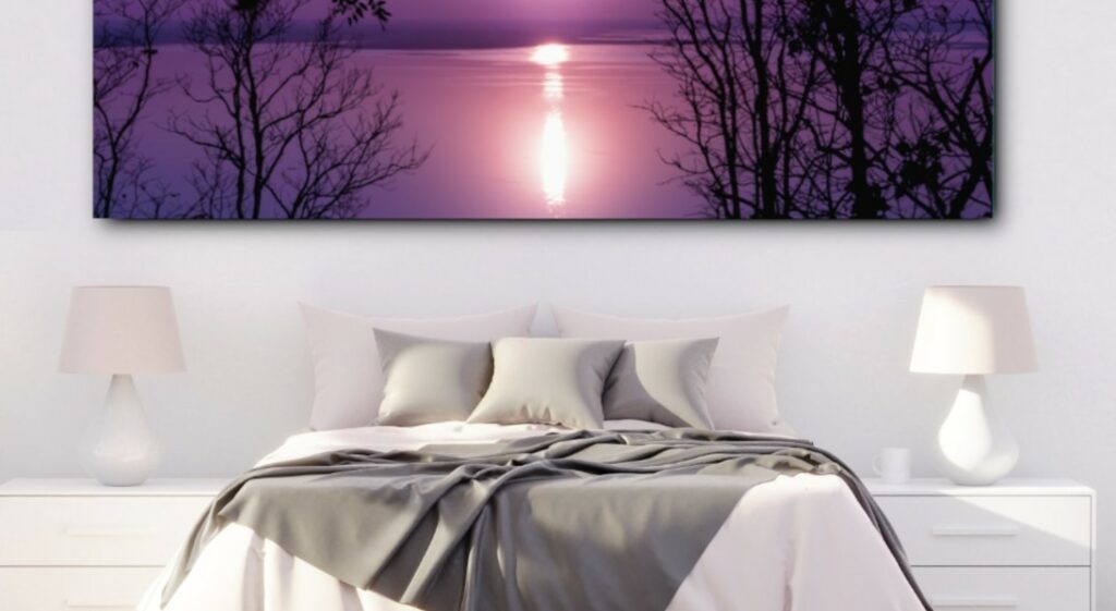 Chambre romantique coucher de soleil Tabloide
