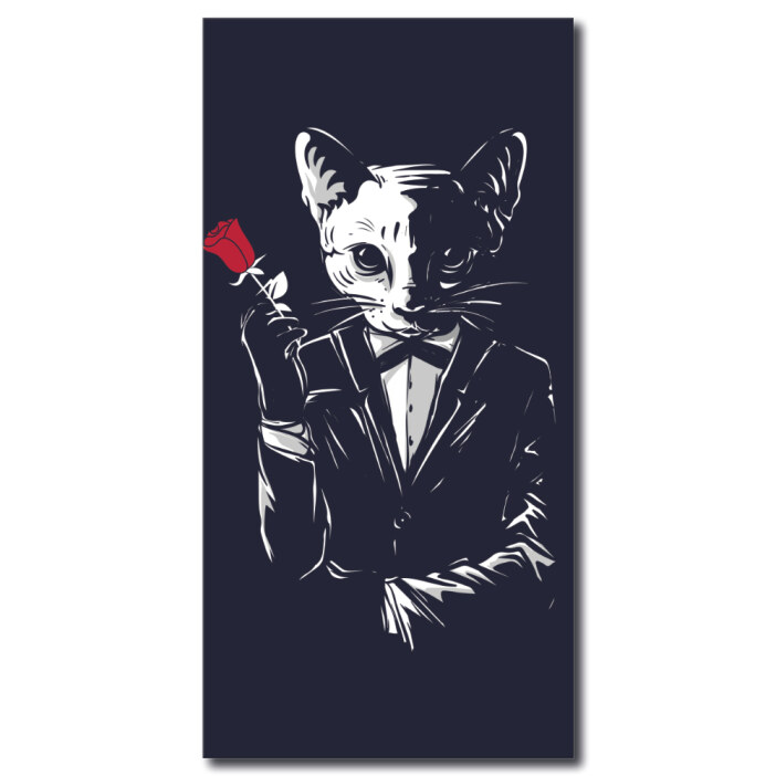 Tableau Chat en costume Tableau Animaux Tableau Chat