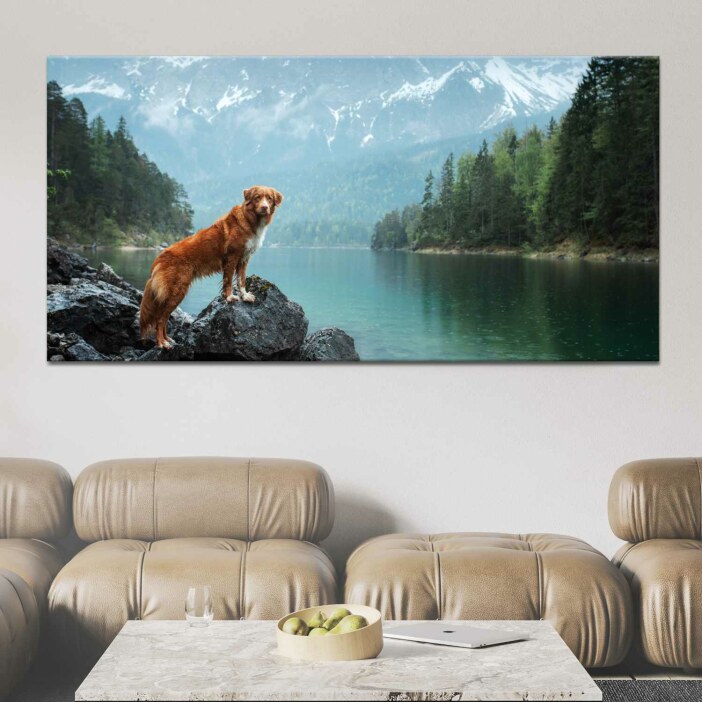 Tableau Retriever de Nouvelle Ecosse à la rivière
