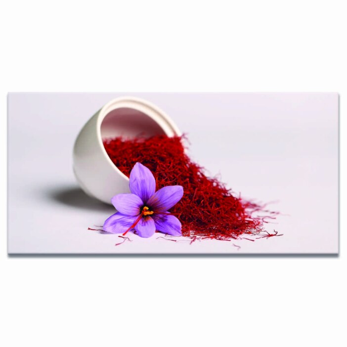 Tableau Safran épice et fleur