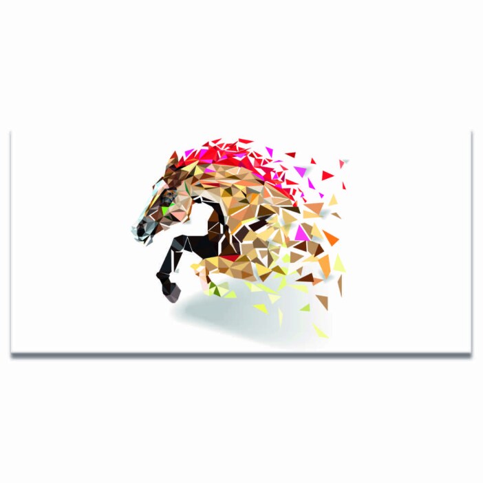 Tableau Cheval en motif géométrique Tableau Animaux Tableau Cheval