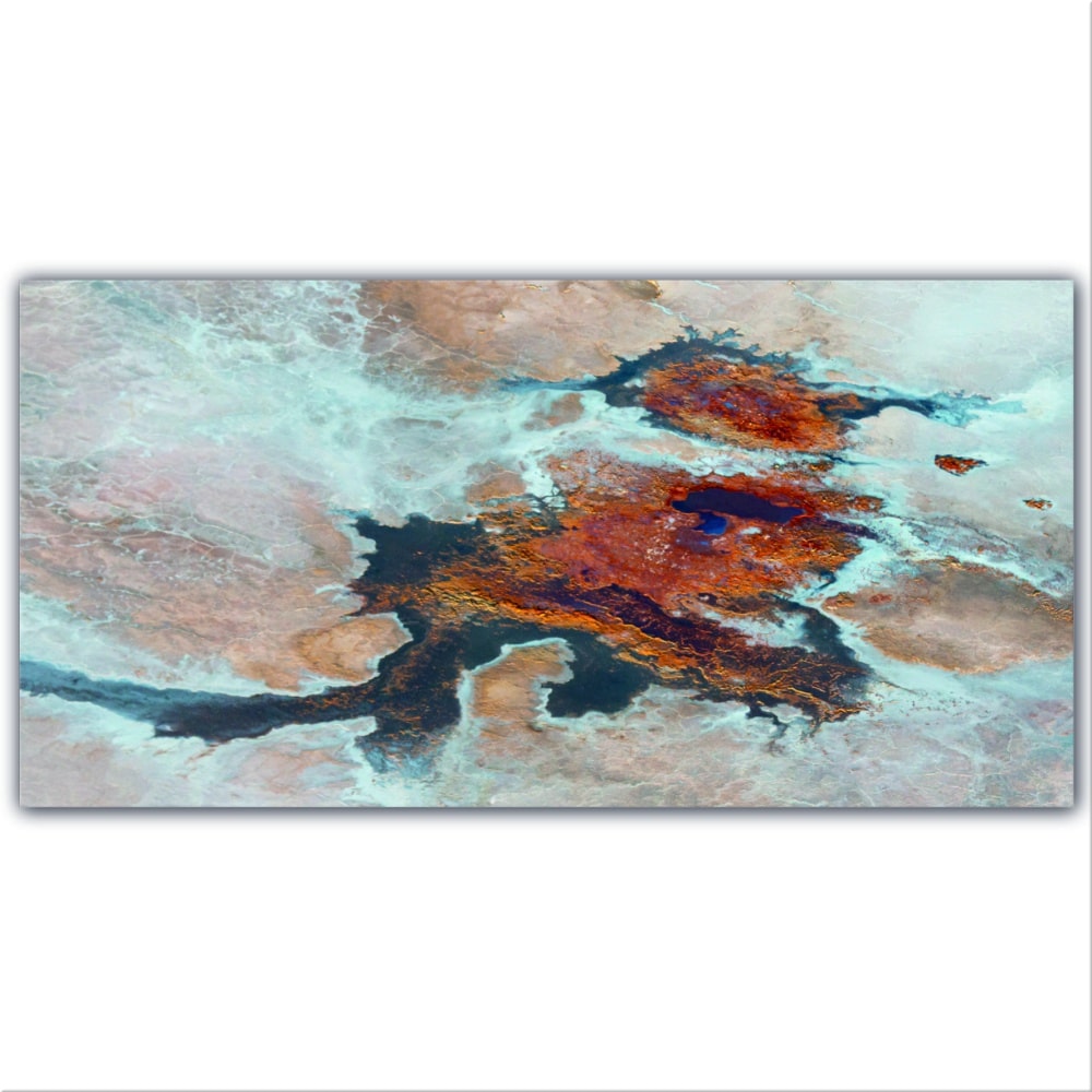 Tableau Lac Eyre Australie Tableau Abstrait Tableau Nature taille: XXS|XS|S|M|L|XL|XXL