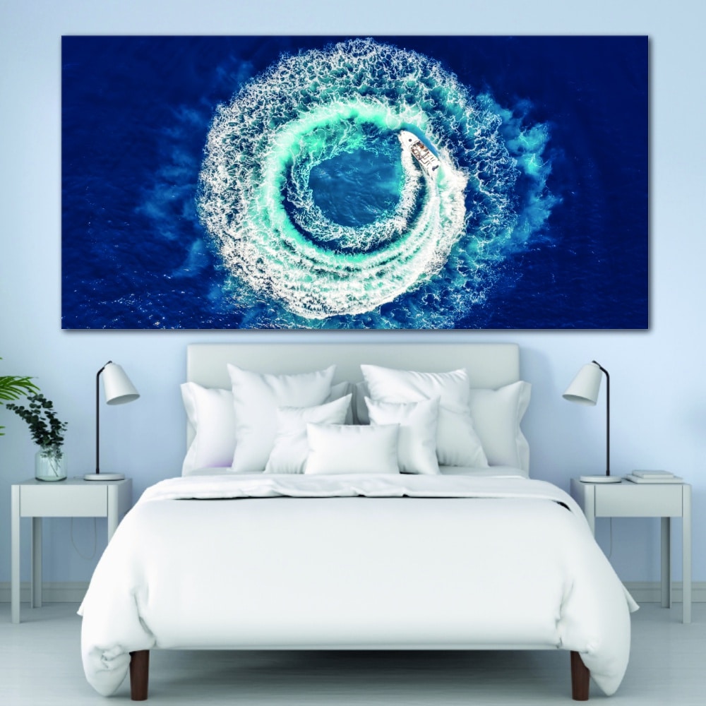 Tableau Vagues et bulles Tableau Mer Tableau Nature taille: XXS|XS|S|M|L|XL|XXL