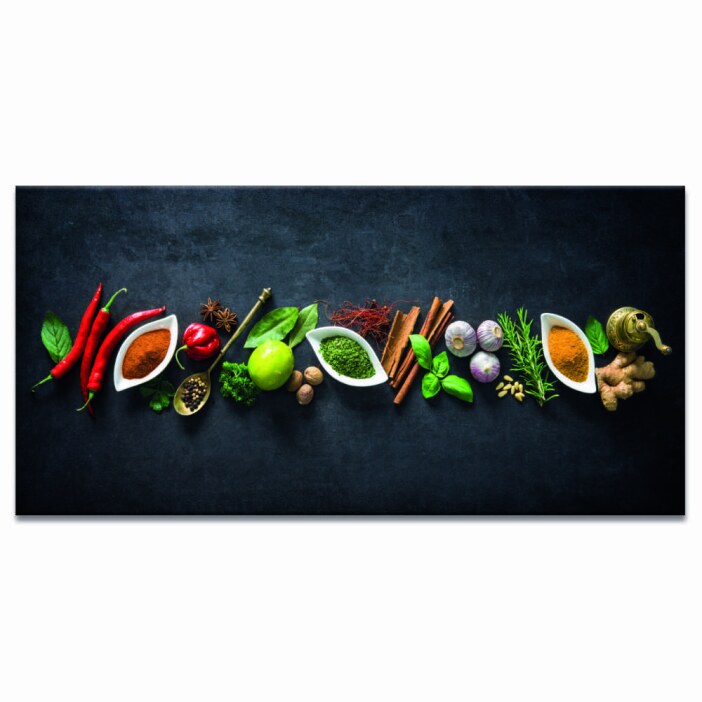 Tableau variété d'épices et d'aromates