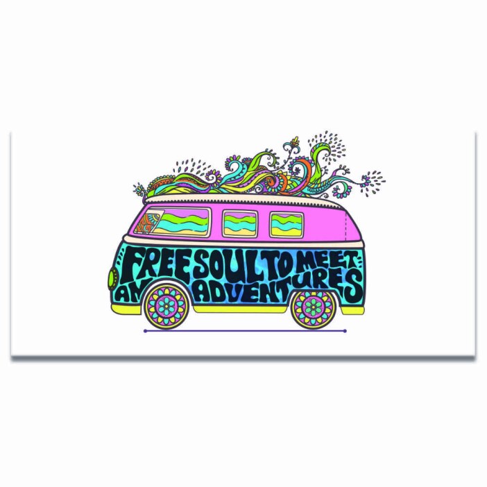 Tableau Bus Hippie Vintage