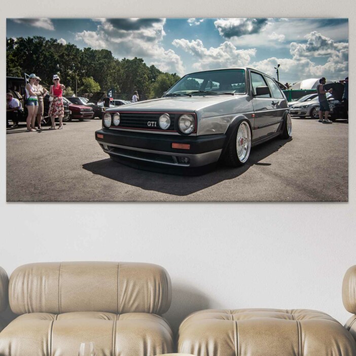 Tableau Volkswagen Golf Classique grise