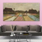 Tableau Van Gogh Champs de fleurs en Hollande Tableau Artiste Peintre Tableau Van Gogh taille: XXS|XS|S|M|L|XL|XXL