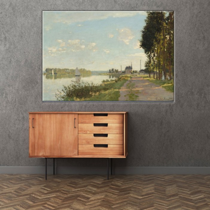 Tableau Monet Argenteuil Tableau Artiste Peintre Tableau Monet taille: XXS|XS|S|M|L|XL|XXL