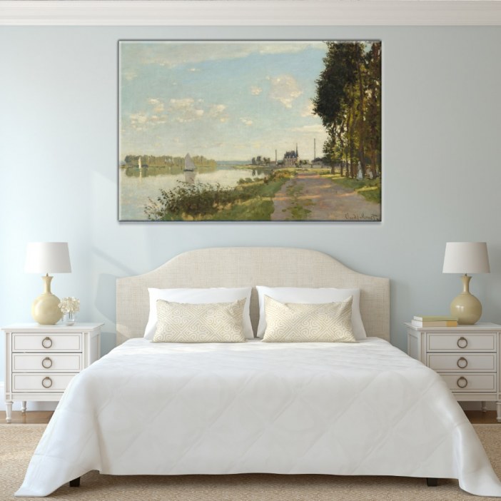 Tableau Monet Argenteuil Tableau Artiste Peintre Tableau Monet taille: XXS|XS|S|M|L|XL|XXL