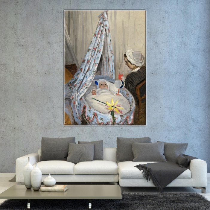 Tableau Monet Le Berceau Tableau Artiste Peintre Tableau Monet taille: XXS|XS|S|M|L|XL|XXL