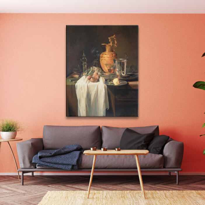 Tableau Nature morte avec aiguière, vases et grenade Tableau Nature Tableau Nature morte taille: XXS|XS|S|M|L|XL|XXL