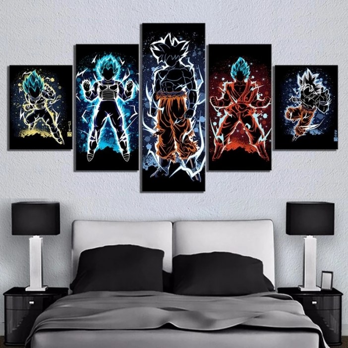 Tableau pouvoirs Dragon ball Z Tableau Geek Tableau Dragon Ball Z couleur: Multicolore